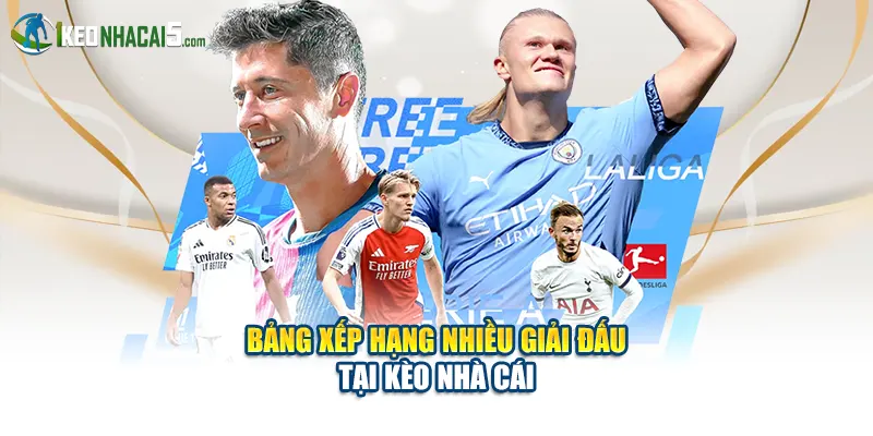 Bảng xếp hạng nhiều giải tại Kèo Nhà Cái