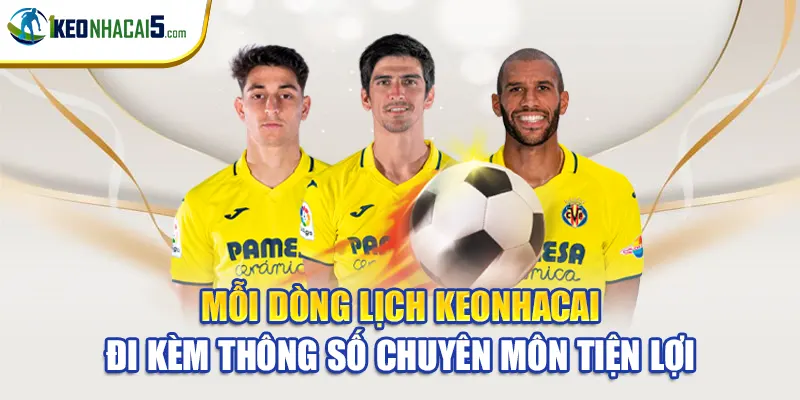 Mỗi dòng lịch keonhacai đi kèm thông số chuyên môn tiện lợi