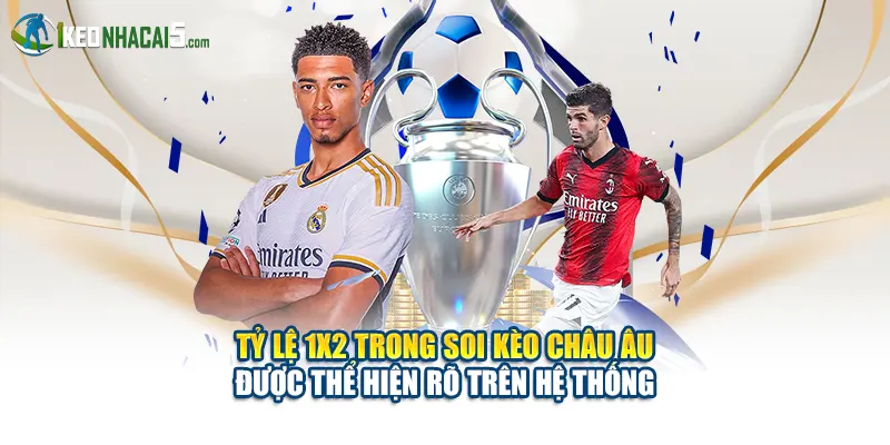 Tỷ lệ 1X2 trong soi kèo châu Âu được thể hiện rõ trên hệ thống