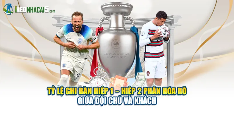 Tỷ lệ ghi bàn hiệp 1 – hiệp 2 phân hóa rõ giữa đội chủ và khách